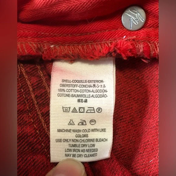 We the free gypsy red cutoff shorts - Picture 6 of 10